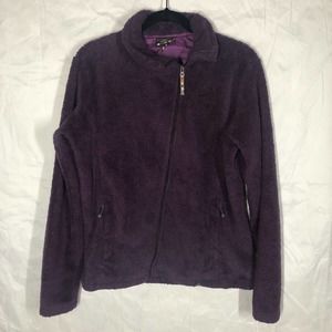 Sherpa Adventure Gear Purple Zip Up Fleece Fall Jacket